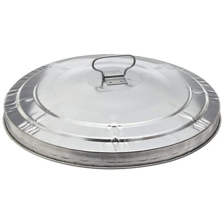 WITT CO Flat Lid, 18 W/Dia, Silver, Steel WCD20L